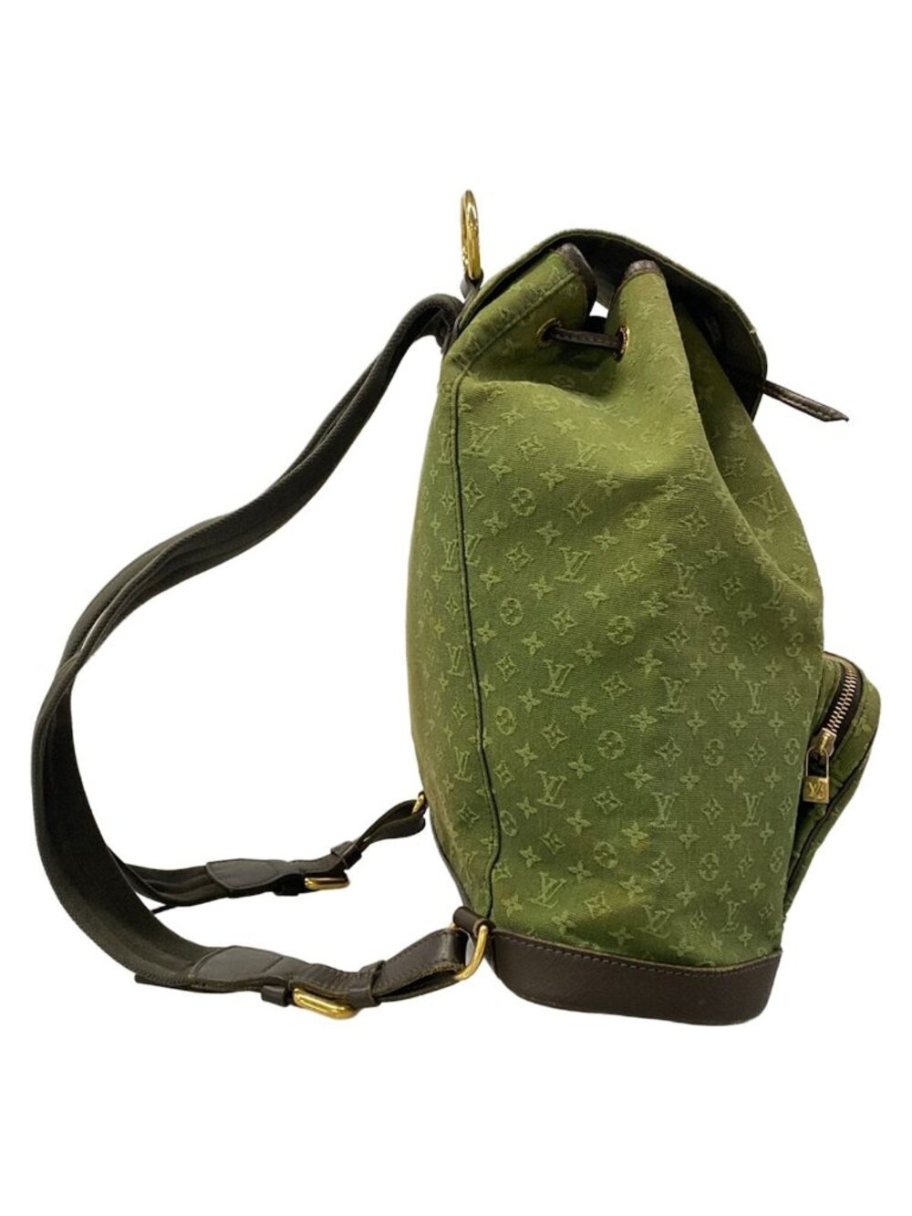 Louis Vuitton Backpack Monogram Mini Montsouris Khaki Leather - Picture 2 of 15
